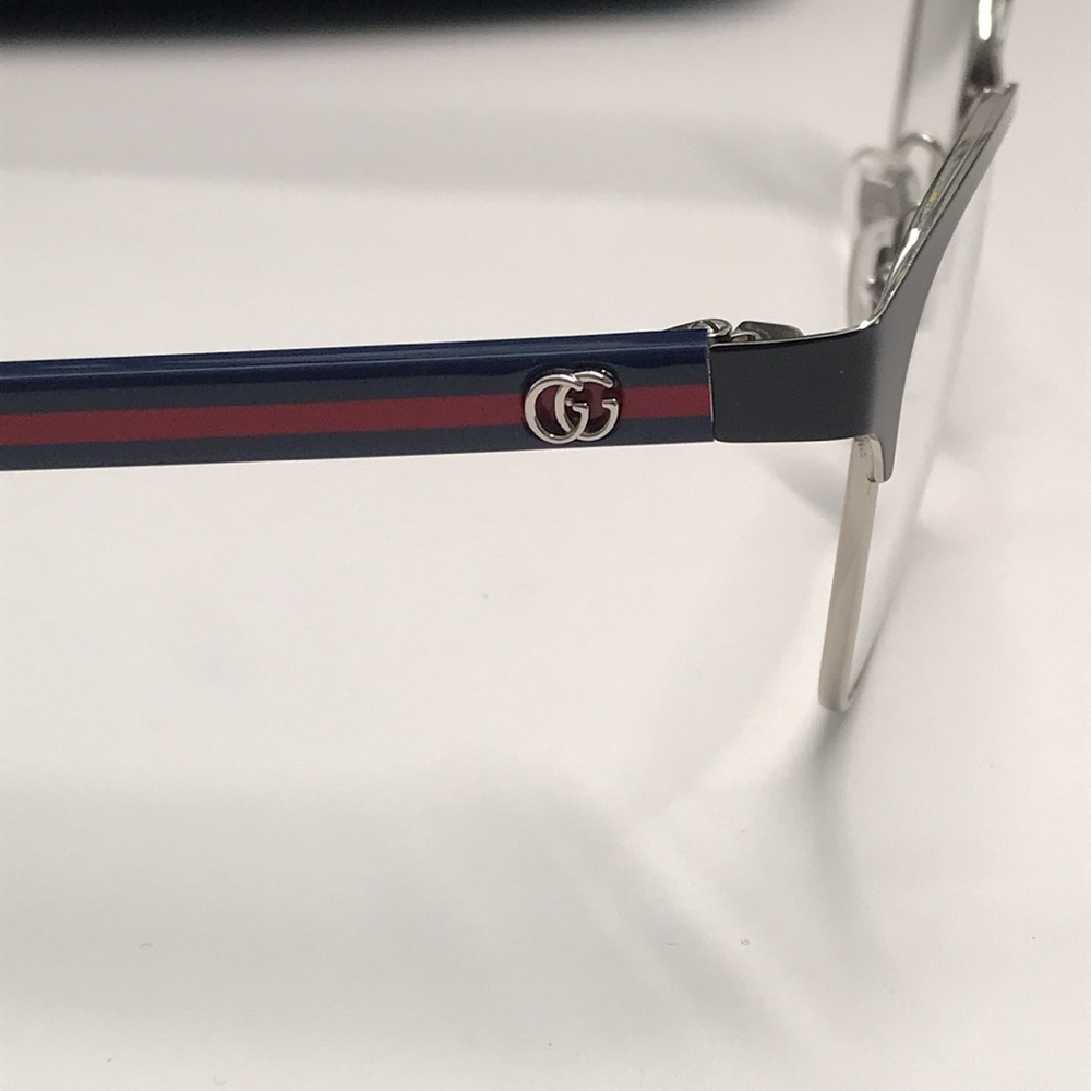 New Authentic Gucci Black Eyeglasses for Men GG0718o 006 - Picture 7 of 13